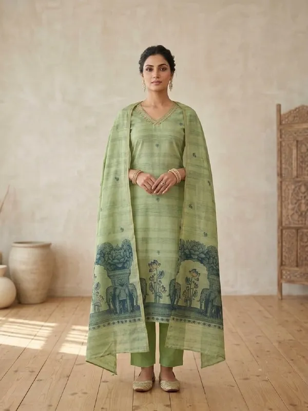 Women_Ethnic_Motifs_Yoke_Design_Straight_Kurta_with_Trousers_&_Dupatta
