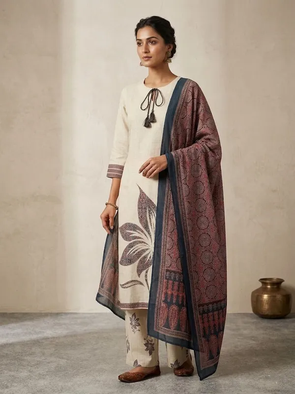 Women_Ethnic_Print_Regular_Fit_Kurta_with_Trousers_&_Dupatta