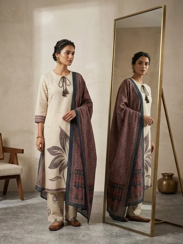 Women_Ethnic_Print_Regular_Fit_Kurta_with_Trousers_&_Dupatta