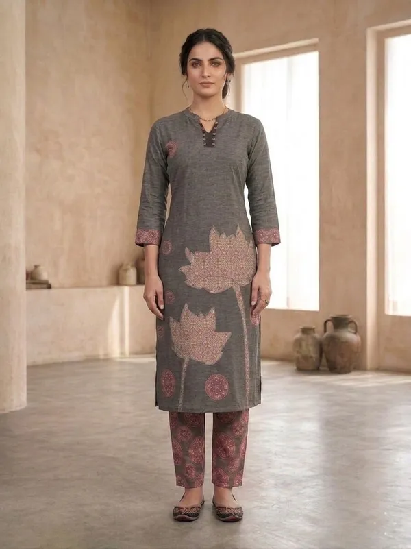 Women_Floral_Print_Kurta_Trousers_&_Dupatta_Set_|_3-Piece_Ethnic_Set