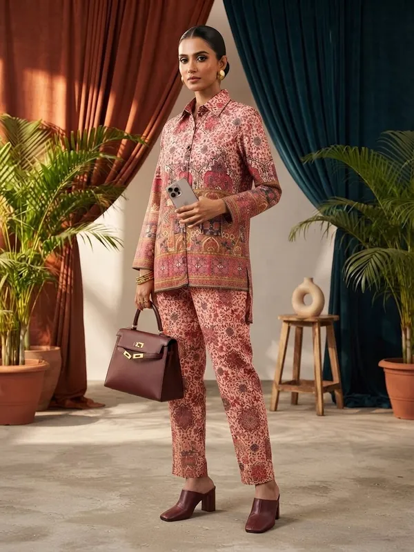 Women_Floral_Print_Shirt_with_Palazzos_Co-Ord_Set
