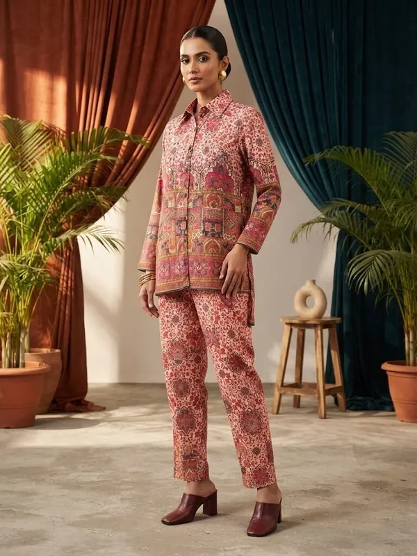 Women_Floral_Print_Shirt_with_Palazzos_Co-Ord_Set