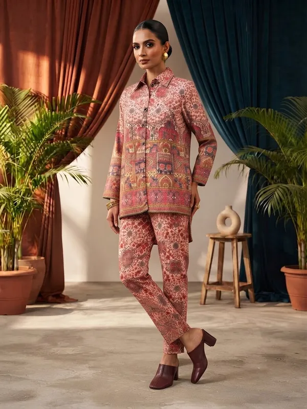 Women_Floral_Print_Shirt_with_Palazzos_Co-Ord_Set