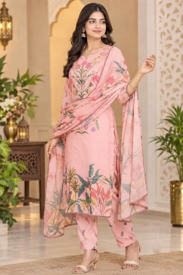 Women_Floral_Printed_Regular_Kurta_Trousers_&_Dupatta_Set