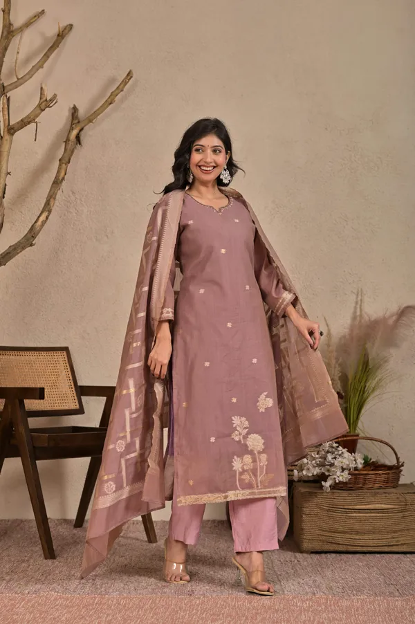 Women_Floral_Printed_Round_Neck_Hand_Work_Kurta_with_Trousers_&_Dupatta