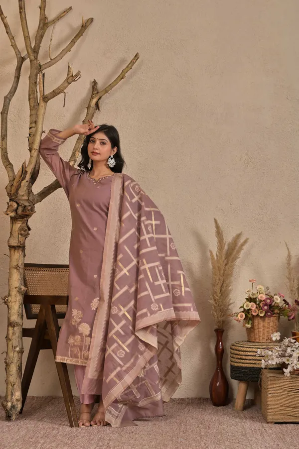 Women_Floral_Printed_Round_Neck_Hand_Work_Kurta_with_Trousers_&_Dupatta