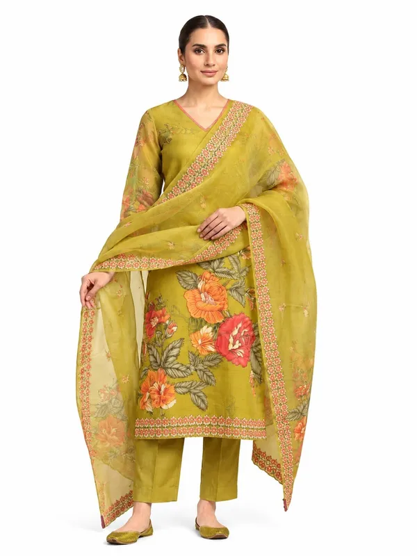 Women_Floral_Printed_V-Neck_Straight_Kurta_with_Thread_Work,_Trousers_&_Dupatta