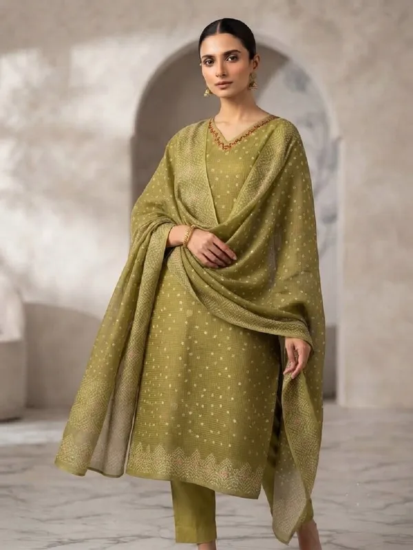 Women_Green_Ethnic_Motifs_Printed_Kurta_Set_with_Matching_Trousers_&_Dupatta