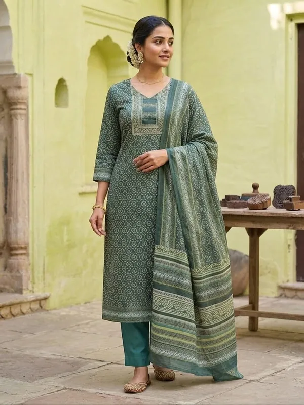 Women_Printed_Ethnic_Motifs_Sequined_Kurta_Set_with_Trousers_&_Dupatta
