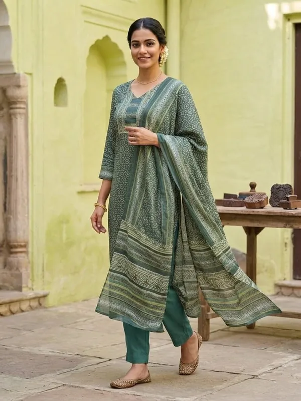 Women_Printed_Ethnic_Motifs_Sequined_Kurta_Set_with_Trousers_&_Dupatta