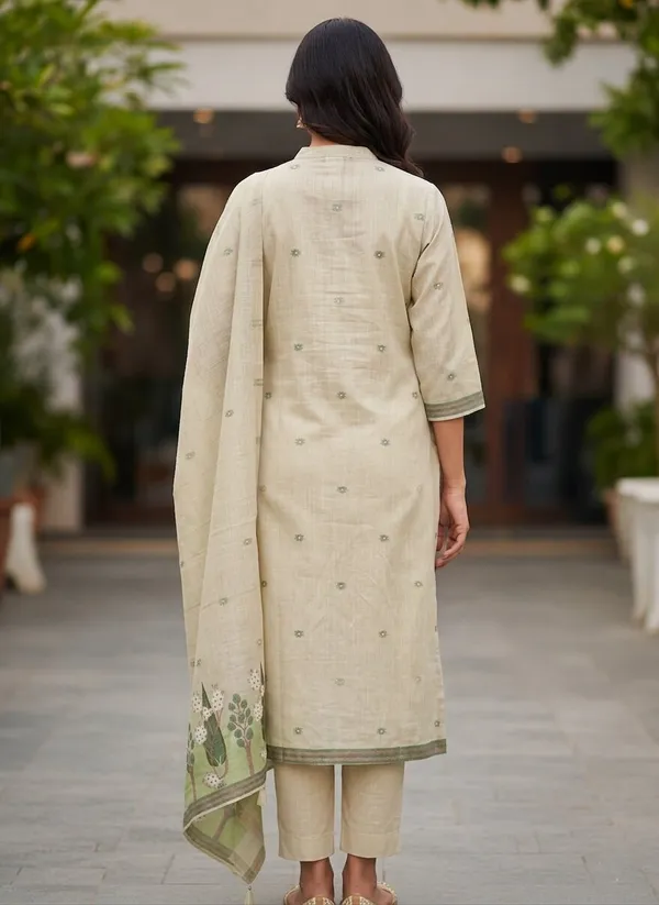 Women_Printed_Pure_Chanderi_Jacquard_Kurta_Set_with_Trousers_&_Dupatta