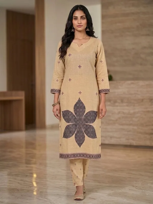 Women_Printed_Pure_Cotton_Blend_Kurta_with_Matching_Palazzos_&_Dupatta