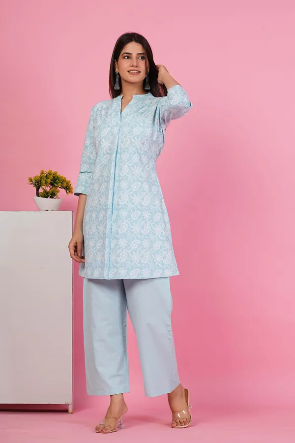 Floral_Print_Mandarin_Collar_Tunic_with_Palazzo_Co-ords_for_Women