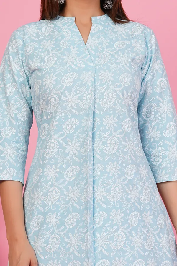 Floral_Print_Mandarin_Collar_Tunic_with_Palazzo_Co-ords_for_Women