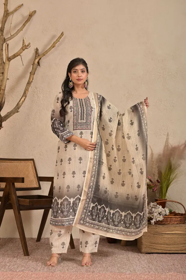 Women_Ethnic_Motifs__Hand_Work_Neck_Straight_Kurta_with_Trousers_&_Dupatta