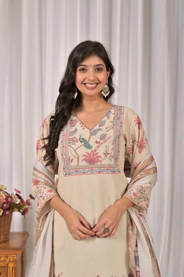 Women_Ethnic_Motifs_Printed_Straight_Thread_Work_Kurta_with_Trousers_&_Dupatta