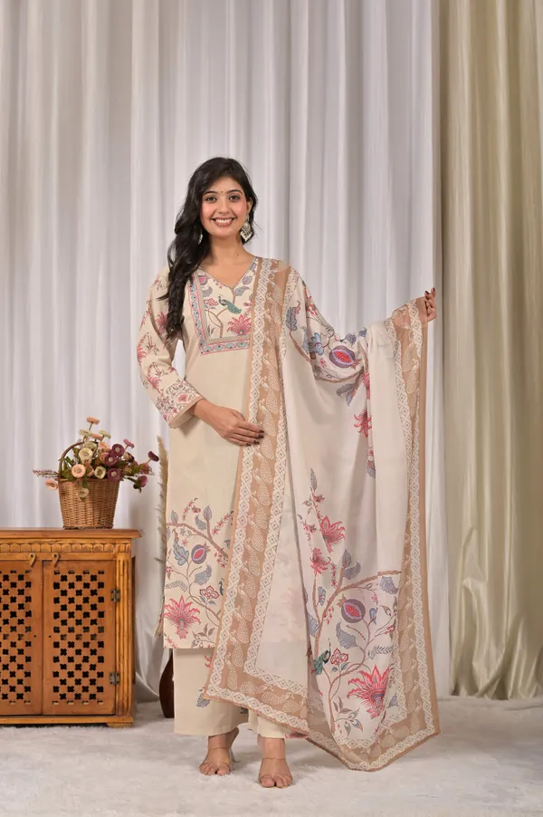 Women_Ethnic_Motifs_Printed_Straight_Thread_Work_Kurta_with_Trousers_&_Dupatta