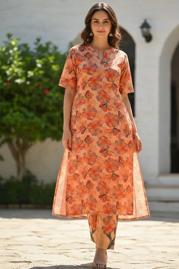 Women_Casual_Floral_Printed_Co-ord_Set_with_Loop-Detail_Kurta_&_Matching_Trousers