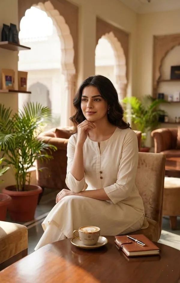 Women_Solid_Cotton_Long_Kurta_With_Matching_Trousers_Co-Ord_Set