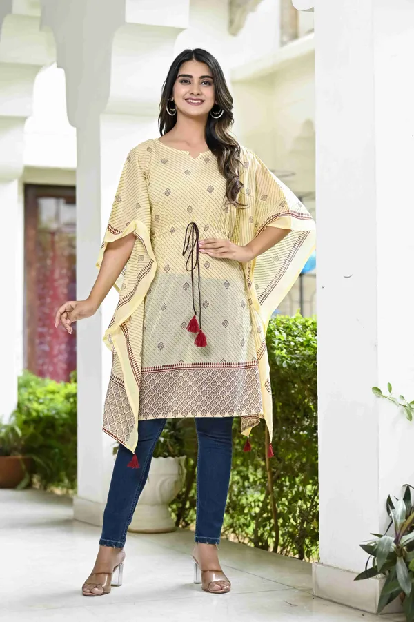 Printed_Flared_Sleeves_Kaftan_Style_Crepe_Longline_Top_for_Women