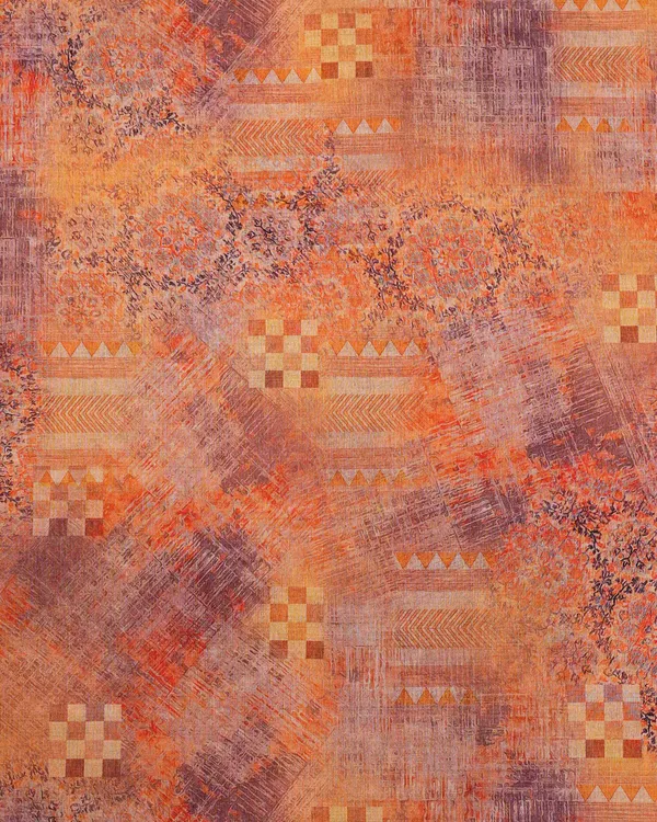 Women_Brown_Geometric_Printed_Saree_with_Blouse