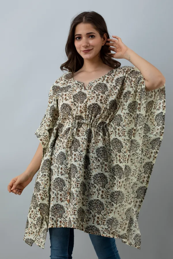 Women_Floral_Printed_Kaftan-Style_Longline_Top