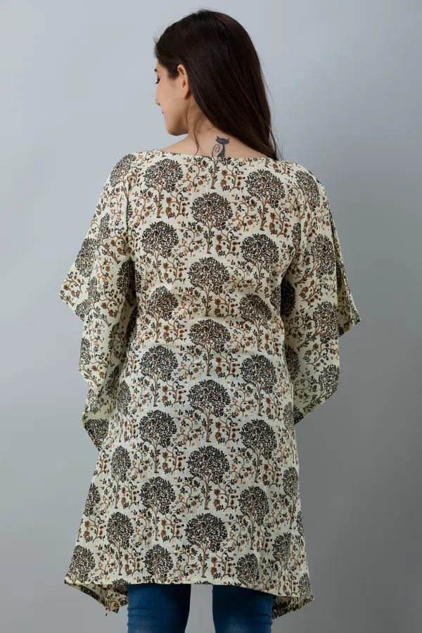 Women_Floral_Printed_Kaftan-Style_Longline_Top