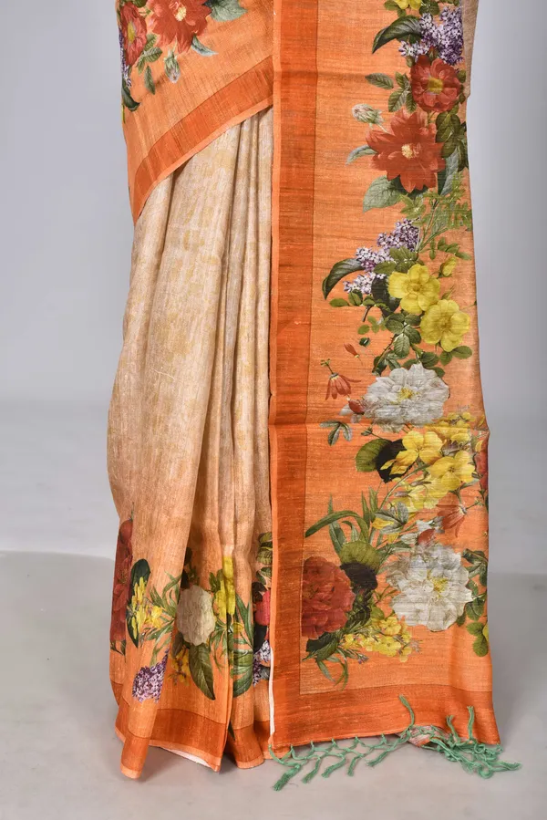 Orange___Digital_Print_Silk_Saree_For_Women