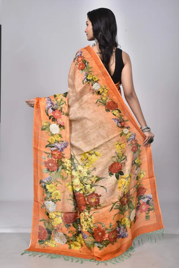 Orange___Digital_Print_Silk_Saree_For_Women