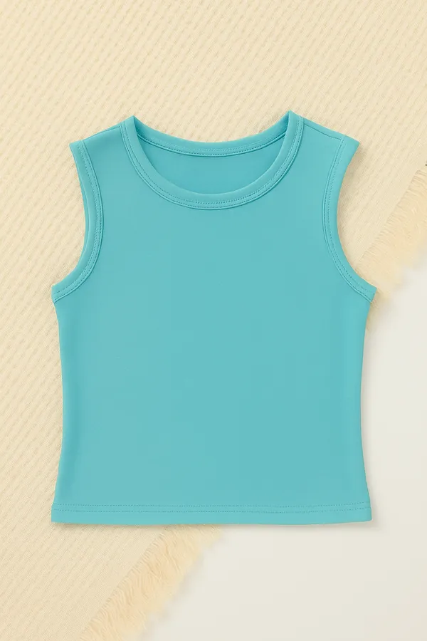 Girls_Sky_Sleeveless_Top_with_Tropical_Leaf_Print_Palazzo_Set