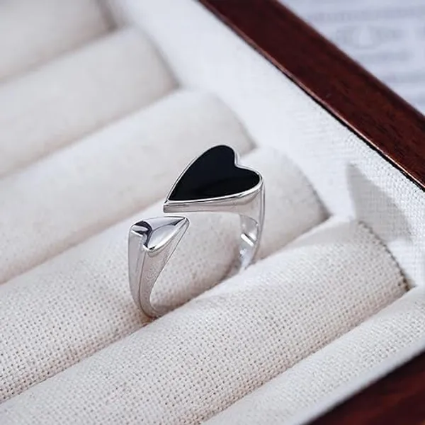 Silver_And_Black_Premium_Rings_Alloy_For_Women