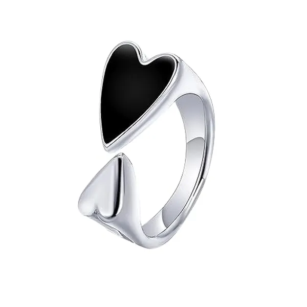 Silver_And_Black_Premium_Rings_Alloy_For_Women
