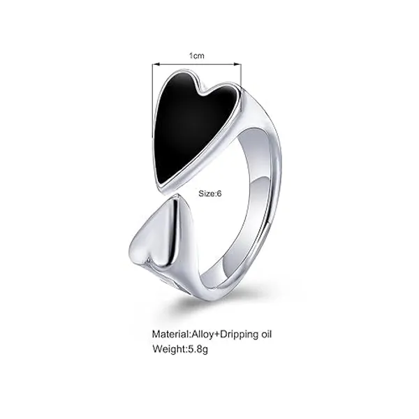 Silver_And_Black_Premium_Rings_Alloy_For_Women