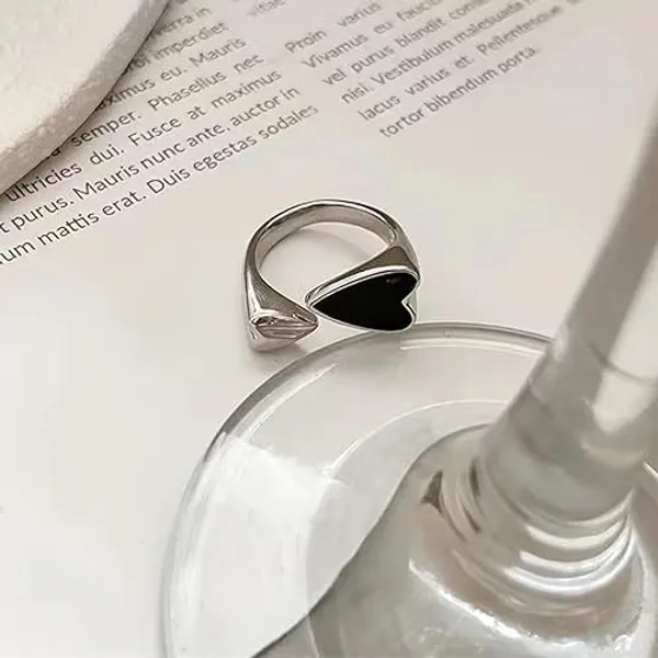Silver_And_Black_Premium_Rings_Alloy_For_Women