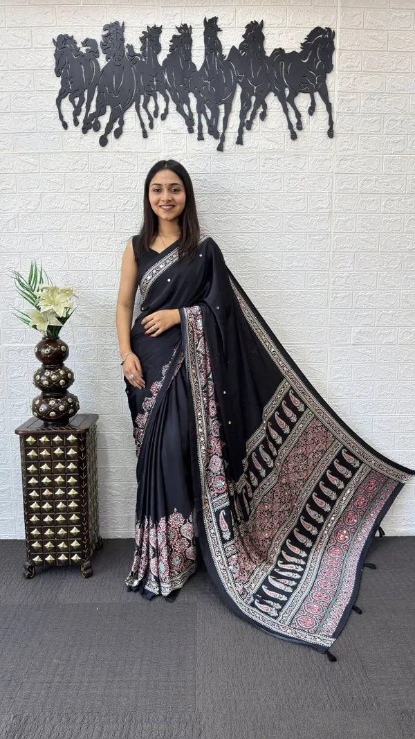 BLACK_HALF_AND_HALF_REAL_MIRROR_SAREE