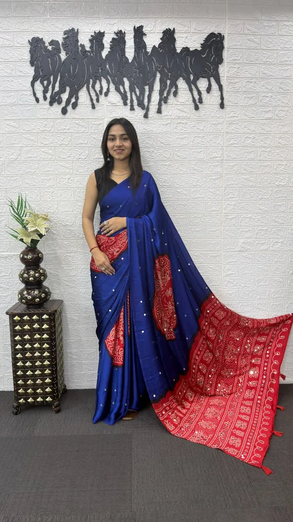 BLUE_AND_RED_KASUMBO_REAL_MIRROR_SAREE