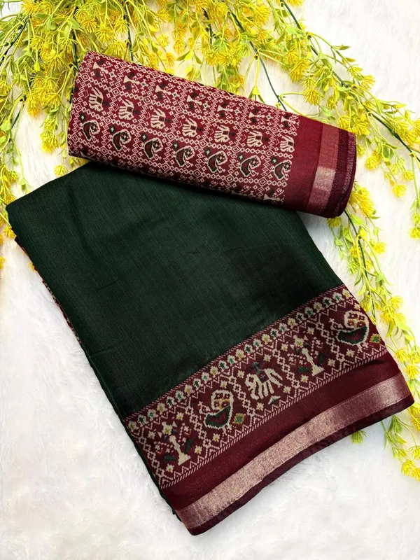 GREEN_COLOR_NEW_GALA_BORDER_SAREE