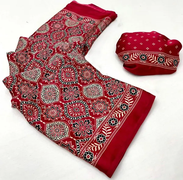 MAROON_COLOR_AJRAKH_SAREE