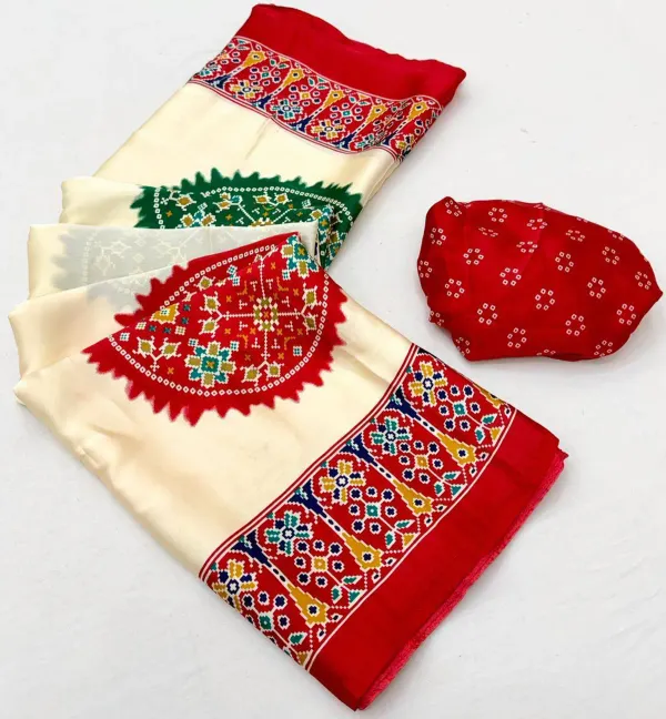 OFFWHITE_RED_KASUMBO_SAREE