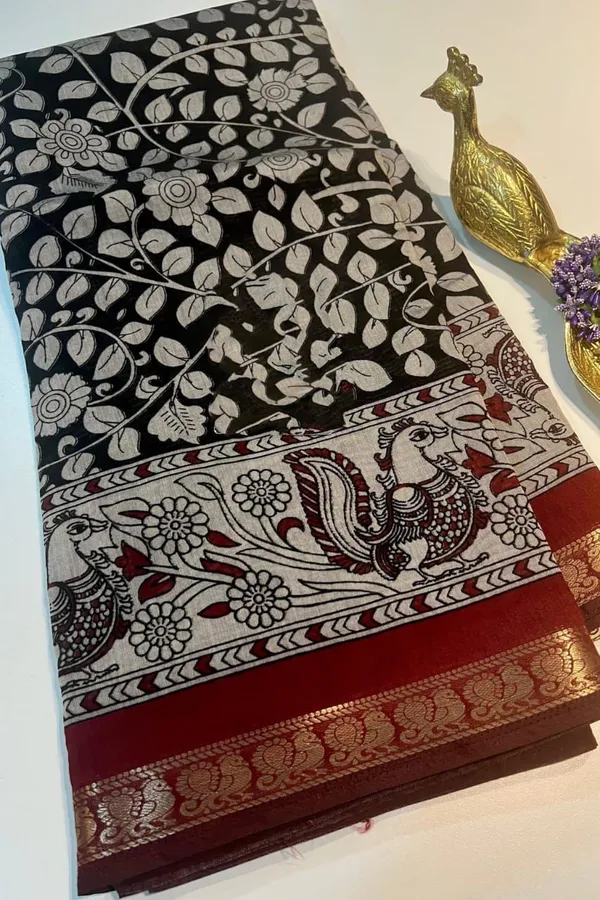 Red_Maheshvari_Peacock_Dynasty__Silk_Saree