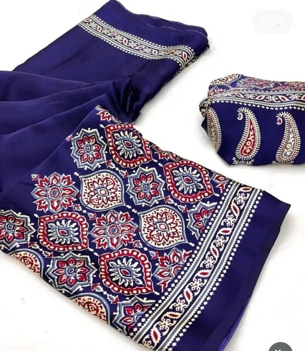 PURPLE_COLOR_HALF_AND_HALF_AJRAKH_SAREE