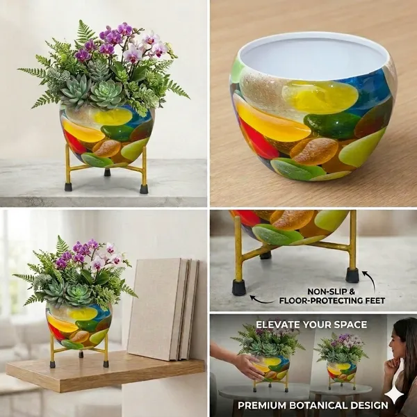 Hand-Painted_Metal_Pot_with_Stand_|_Decorative_Tabletop_Planter_for_Home_&_Office_|_6_Inch