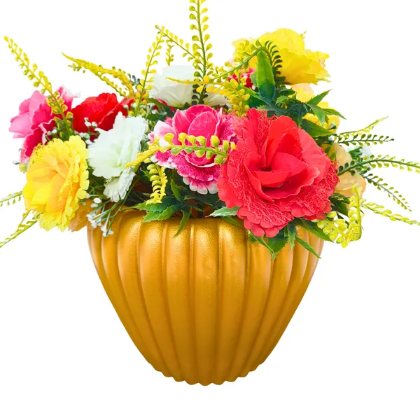 Reno_Plastic_Ribbed_Decorative_Planter_|_For_Home,_Garden_&_Events_|_11_inch
