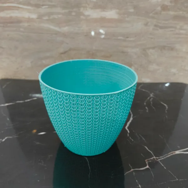 Pack_of_6_Textured_Turkey_Plastic_Lightweight_Planter_|_for_Home_&_Office_|_5_Inch