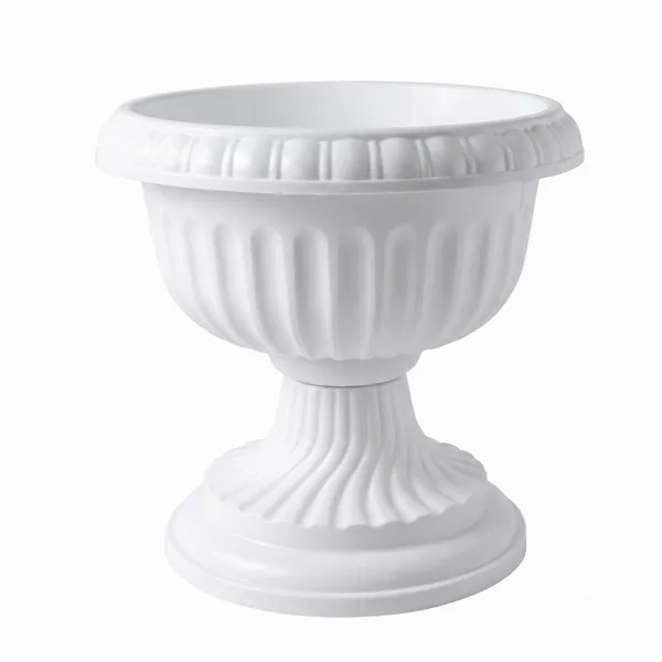White_Plastic_Victoriya_Flower_Vase_|_For_Home,_Garden_&_Events_|_10_Inches