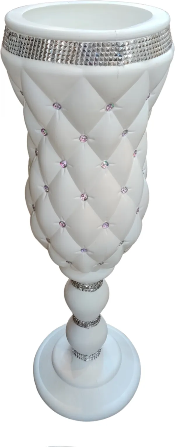White_Plastic_Floor_Flower_Vase_|_For_Home,_Garden_&_Events