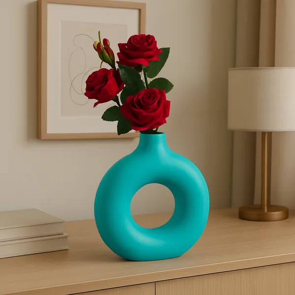 Pack_Of_4_Blue_Plastic_Table_Flower_Vase_|_For_Home,_Garden_&_Events_|_8_Inches