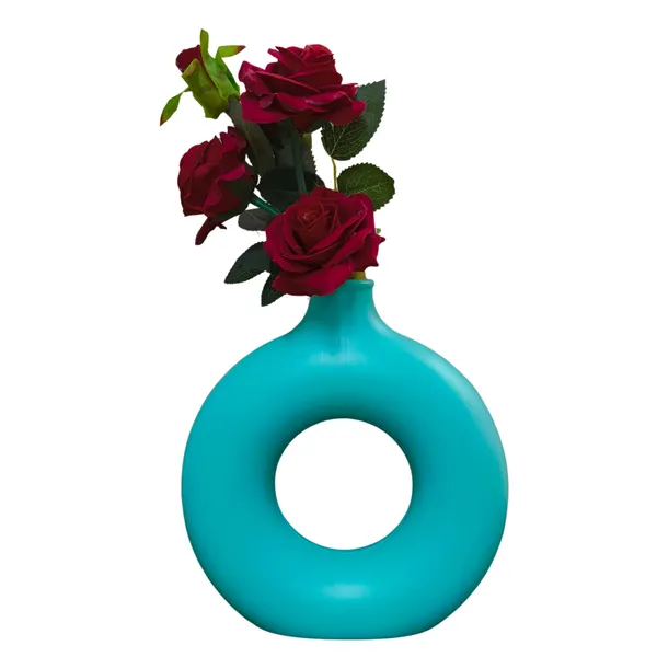 Pack_Of_4_Blue_Plastic_Table_Flower_Vase_|_For_Home,_Garden_&_Events_|_8_Inches