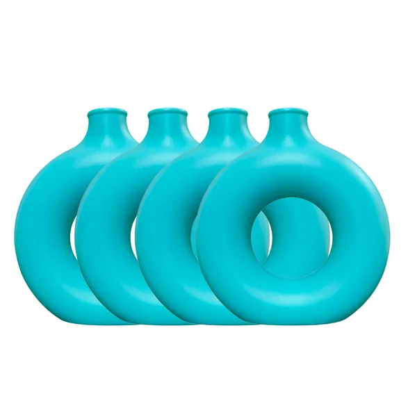 Pack_Of_4_Blue_Plastic_Table_Flower_Vase_|_For_Home,_Garden_&_Events_|_8_Inches
