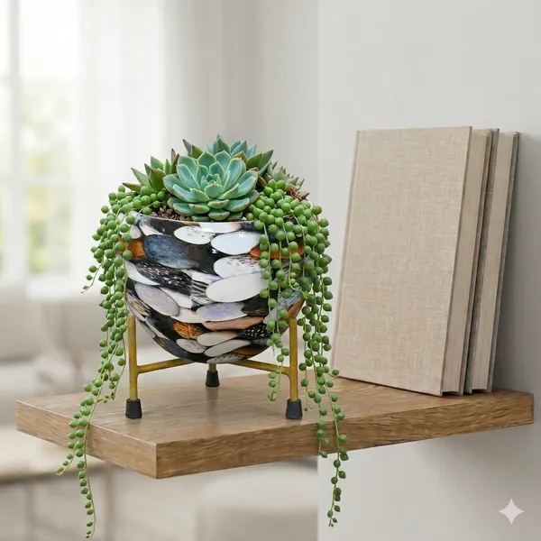 Hand-Painted_Metal_Pot_with_Stand_|_Decorative_Tabletop_Planter_for_Home_&_Office_|_6_Inch